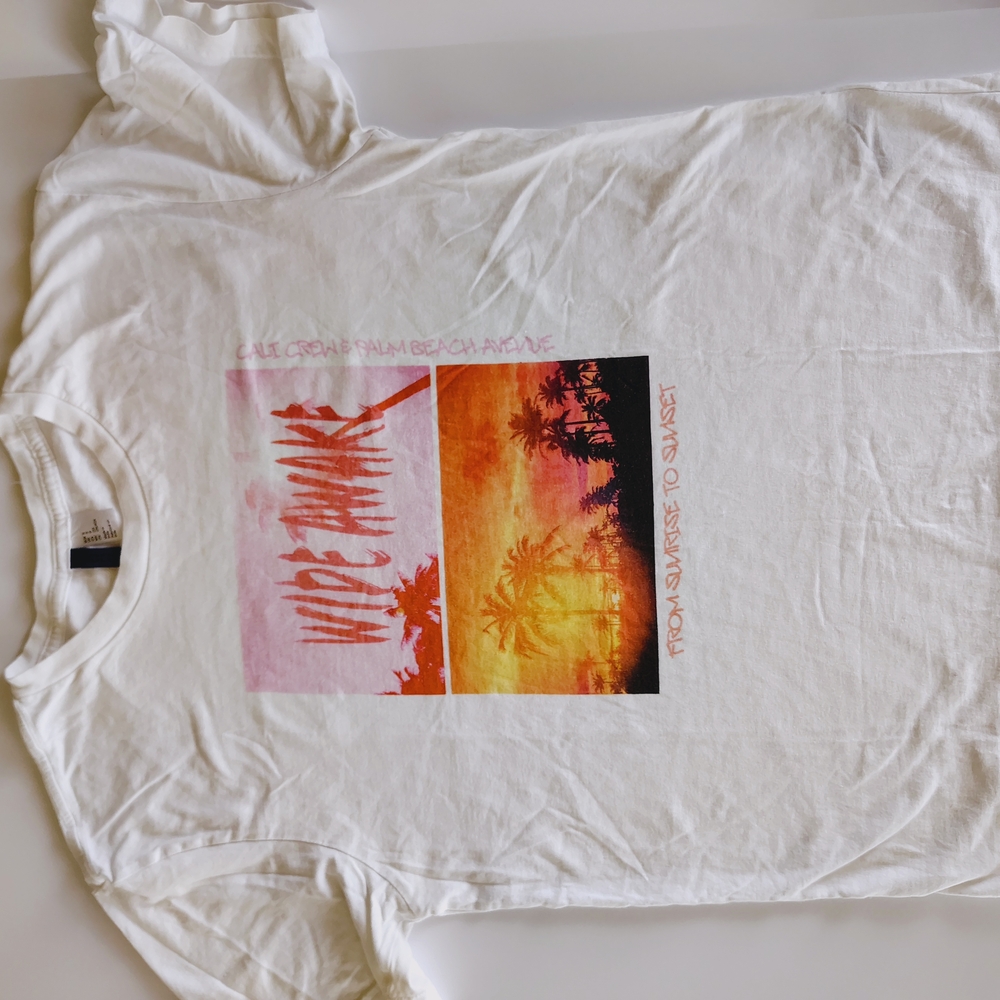 Divided White Casual T-Shirt